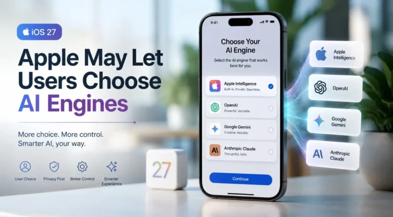 Apple May Let Users Choose AI Engines in iOS